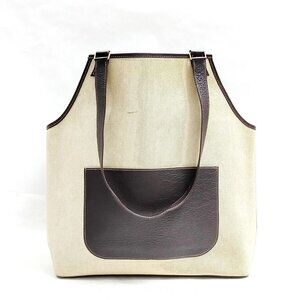 Hermes Hand Bag Beige PVC 2871571